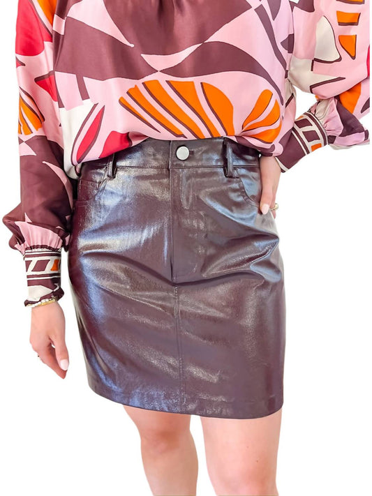 Suncoo - Bordeaux Mini Skirt