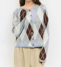 all : row Gayle Long Sleeves Cardigan in grey - women's cardigan