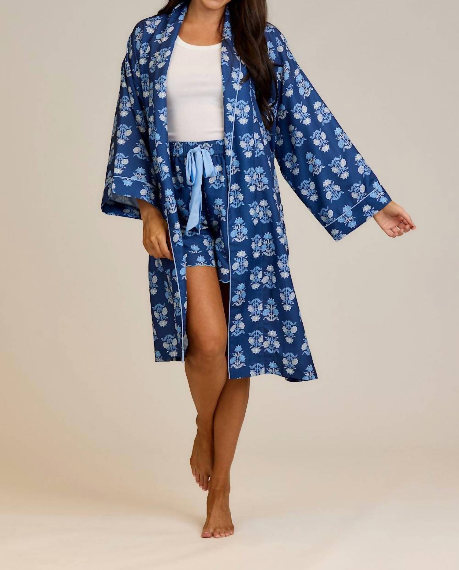 Mudpie - Floral Block Print Robe