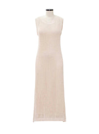 Moon River - Women's Knit Sleeveless Maxi Dress