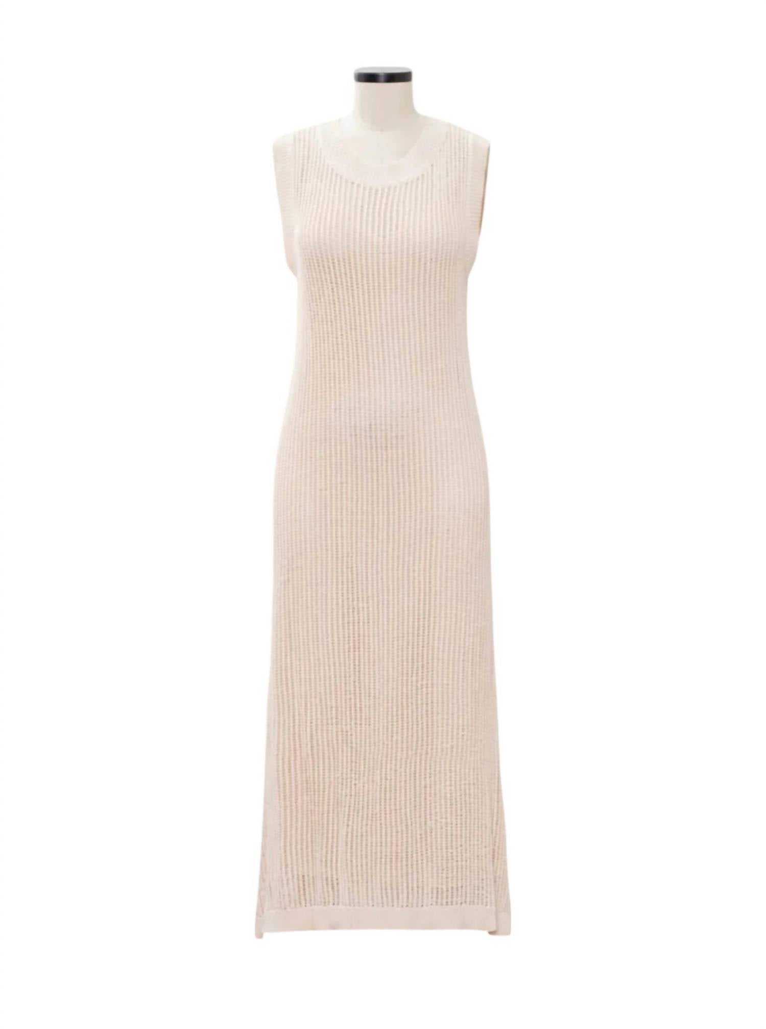 Moon River - Women's Knit Sleeveless Maxi Dress