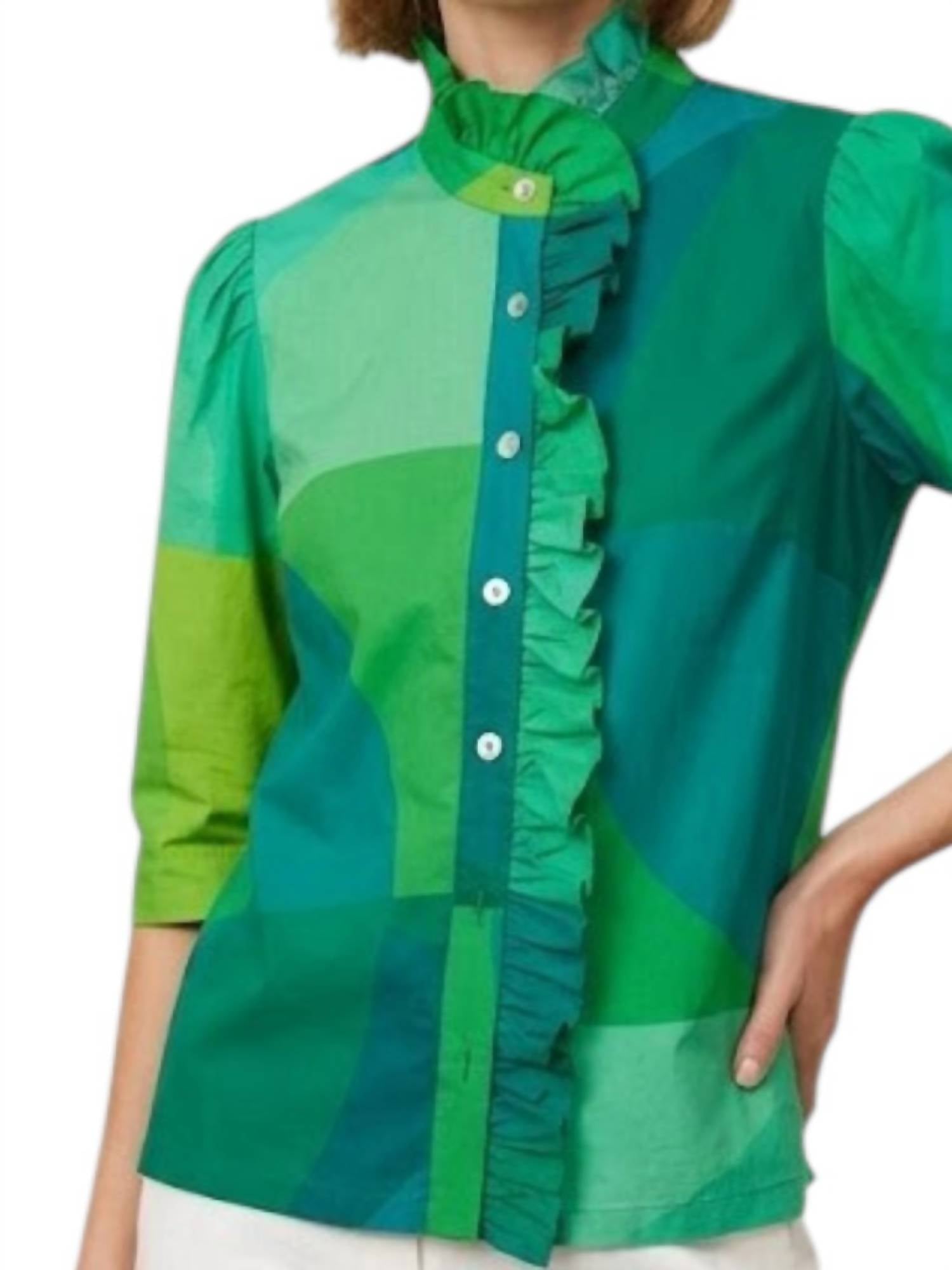 Hope For Flowers - Frilled Button Down Top