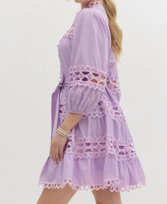 Entro - Pearl & Lace Mini Dress