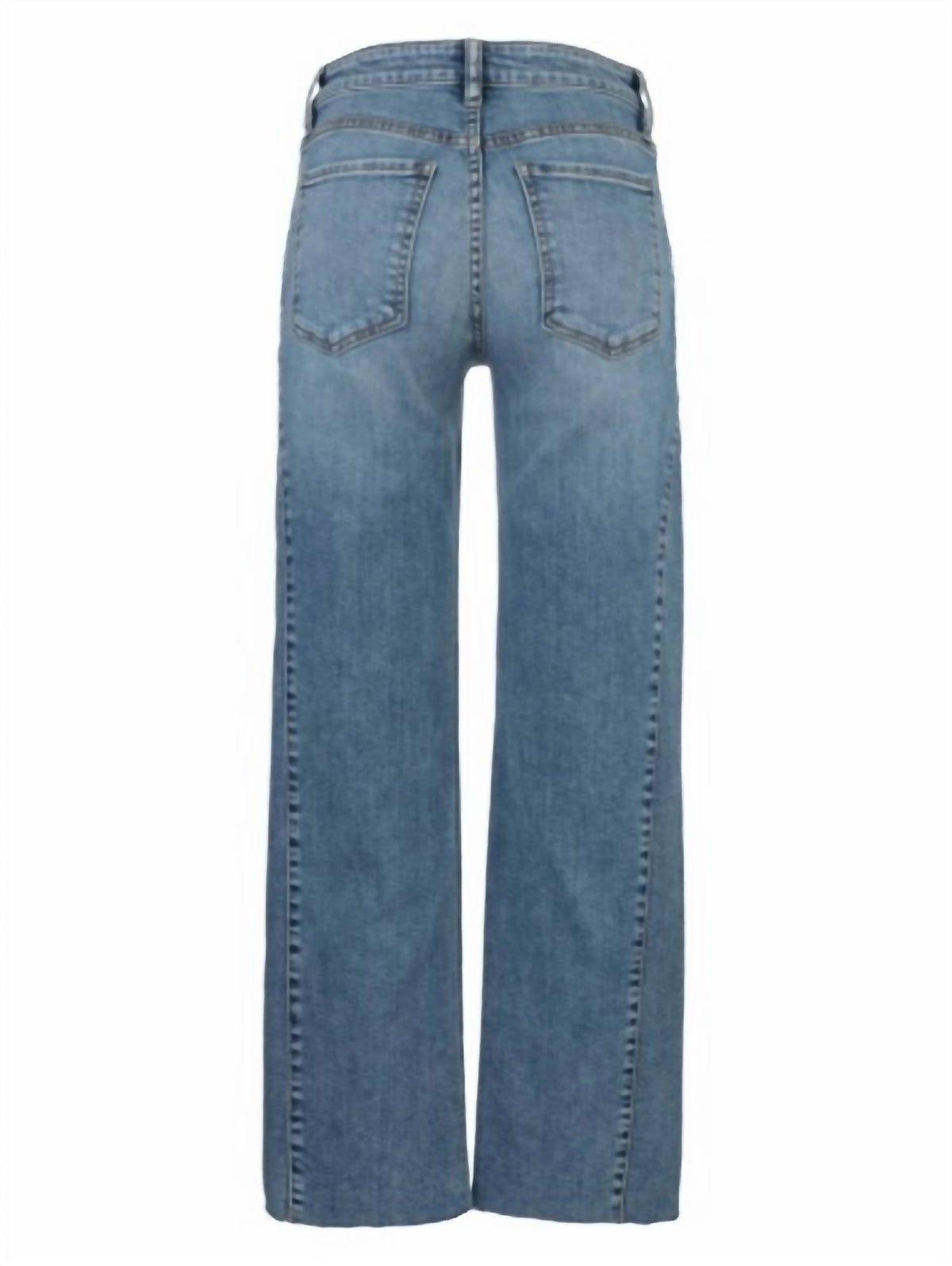 Kut From The Kloth - Charlotte High Rise Wide Leg Side Inset Raw Hem Jeans