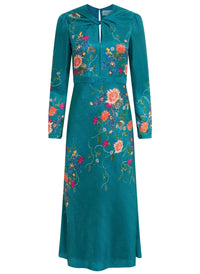 Saloni - Claudia Floral Midi Dress