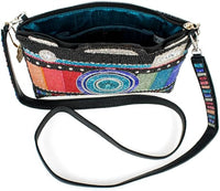 Mary Frances - Women's Color Fusion Beaded Camera Mini Crossbody Handbag