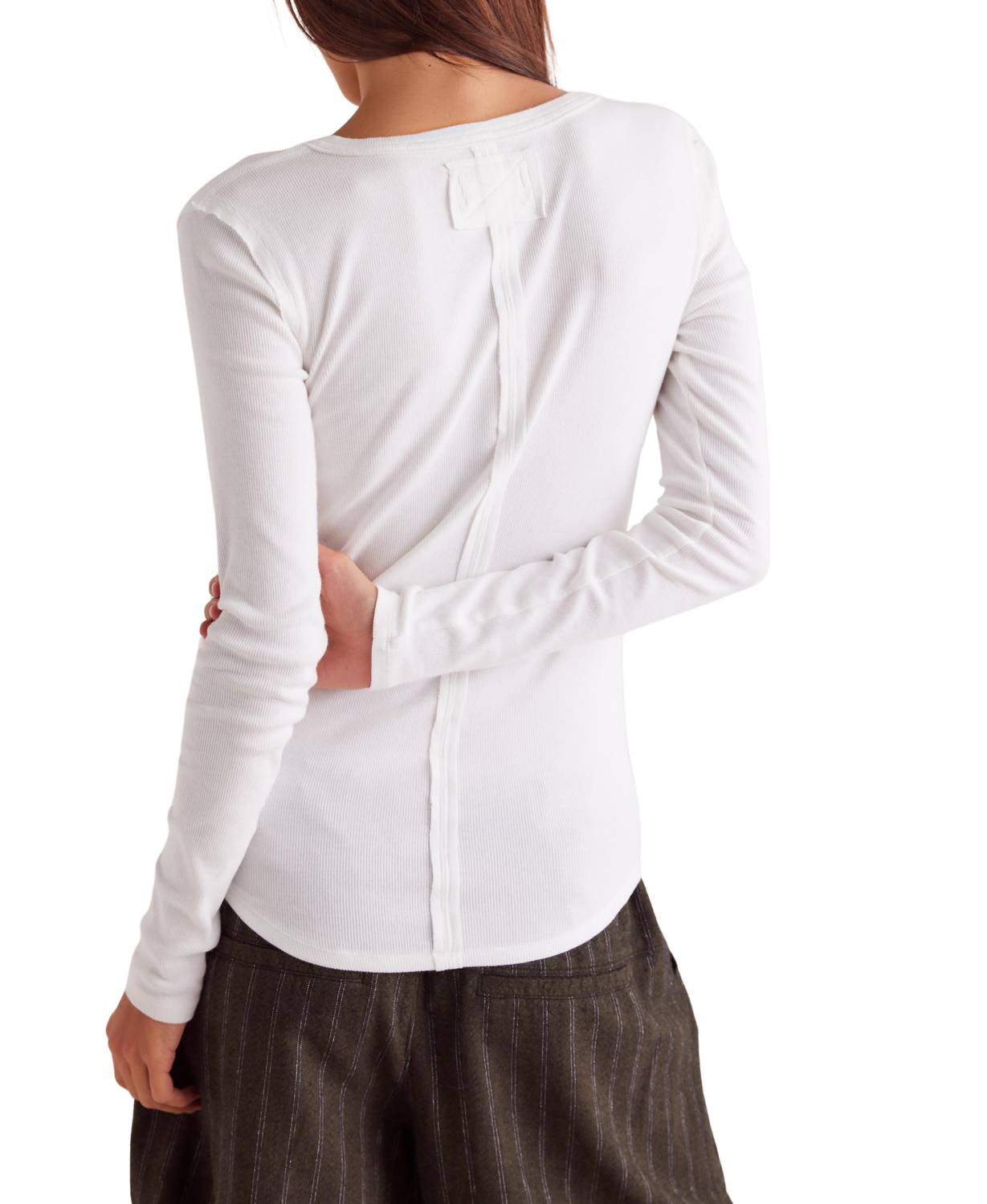 Free People - Jamie Rib Long Sleeve Henley Top