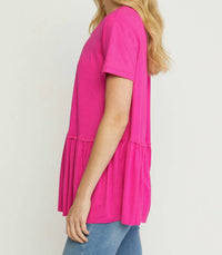 Entro - Short Sleeve Tiered Top