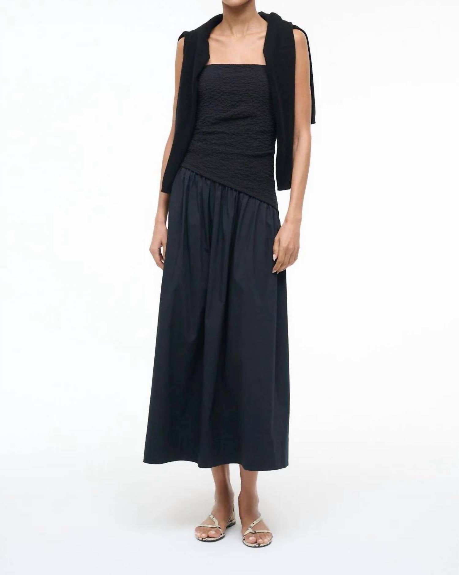 Staud - Nia Strapless Midi Dress