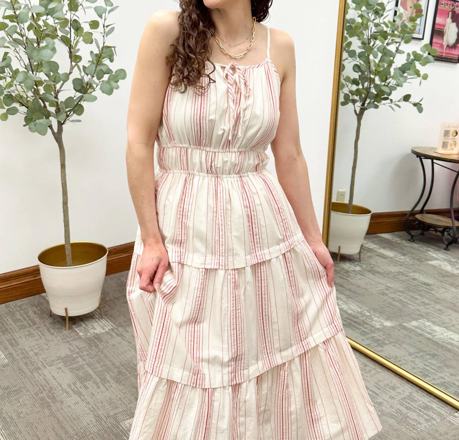 Hayden La - Striped Midi Dress