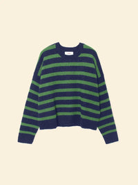 XIRENA Lela Sweater in navy pine 1 - women's sweater - alternate view