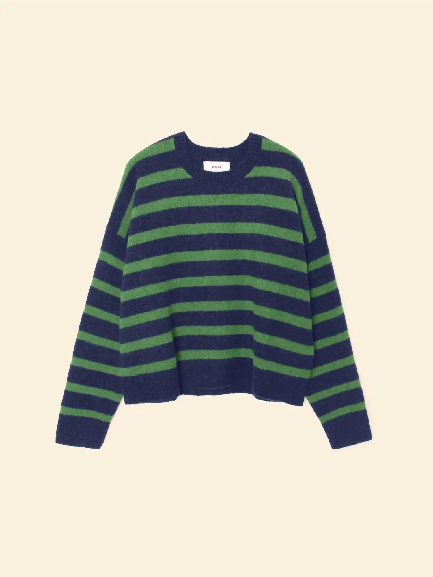XIRENA Lela Sweater in navy pine 1 - women's sweater - alternate view