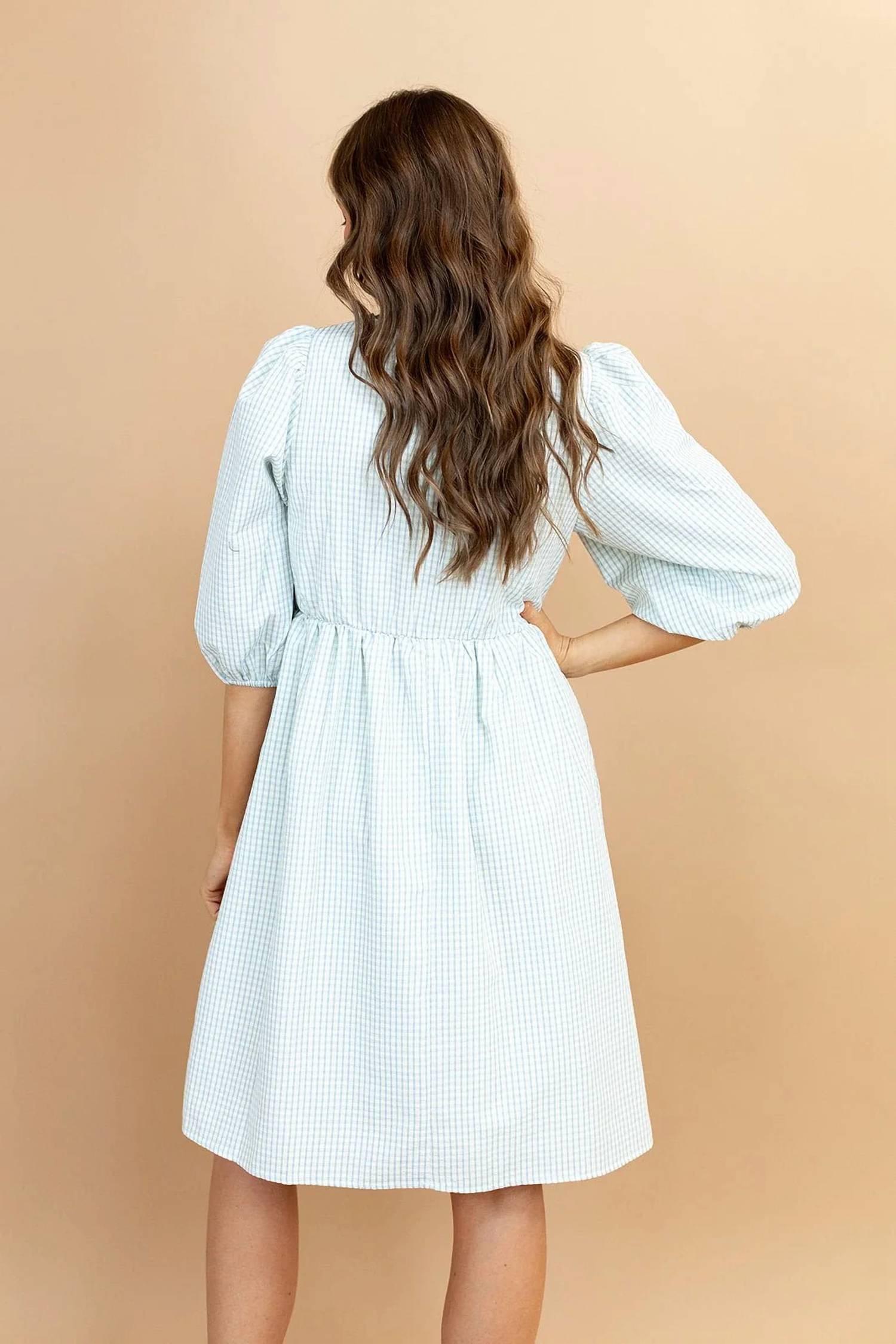 Polagram - Maisie Plaid Midi Dress
