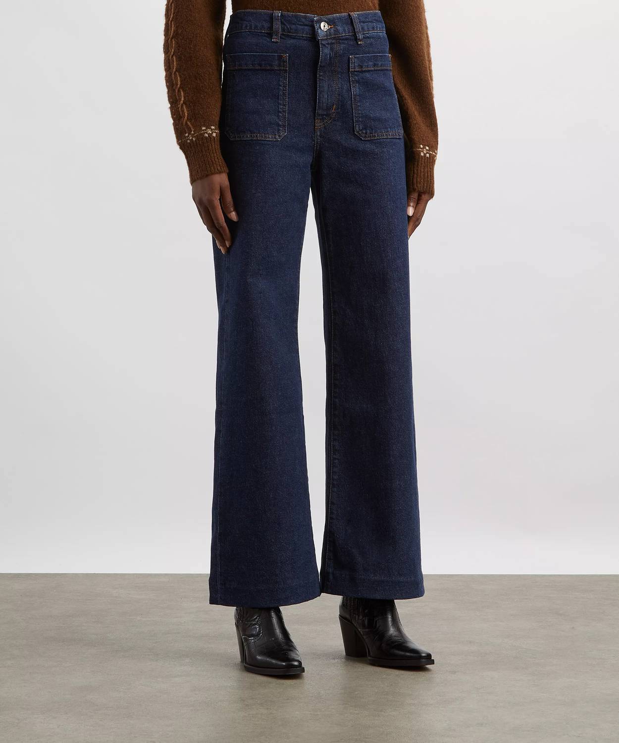 Frame - The Refined High-rise Wide-leg Jeans