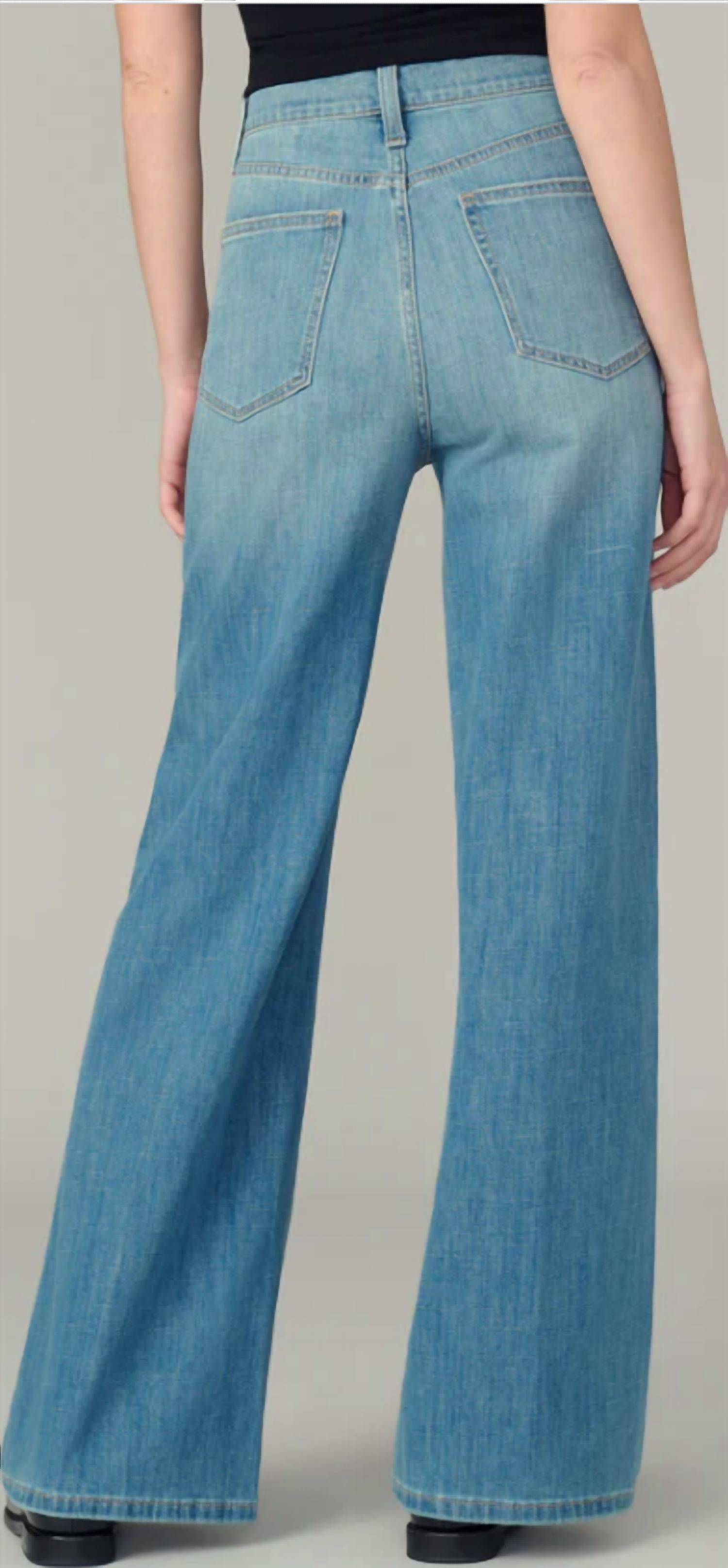 Joe's Jeans Mia Wide Leg Jean - Petite in hot shot - women's jeans - alternate view
