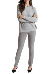 Peace Of Cloth - Mid Waist Solid Straight Twill Pant