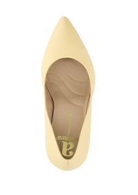Andrea Women's Pointed Toe Pumps in yellow - women's heels - alternate view