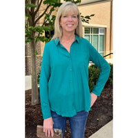 Grace And Lace - Stretch Fit Button Up Top