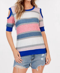 Shop Basic - Cold Shoulder Half Sleeve