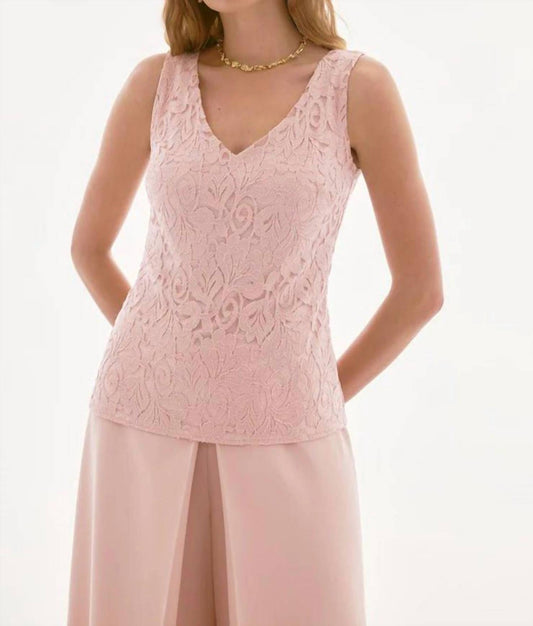 Joseph Ribkoff - Stretch Lace V-neck Camisole Top