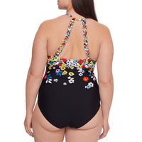 Anne Cole - Vibrant Abstract Floral One-Piece Swimsuit - Plus