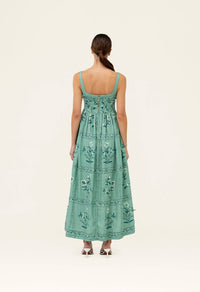 Agua By Agua Bendita - Barbara Ceiba Embroidered Linen Maxi Dress