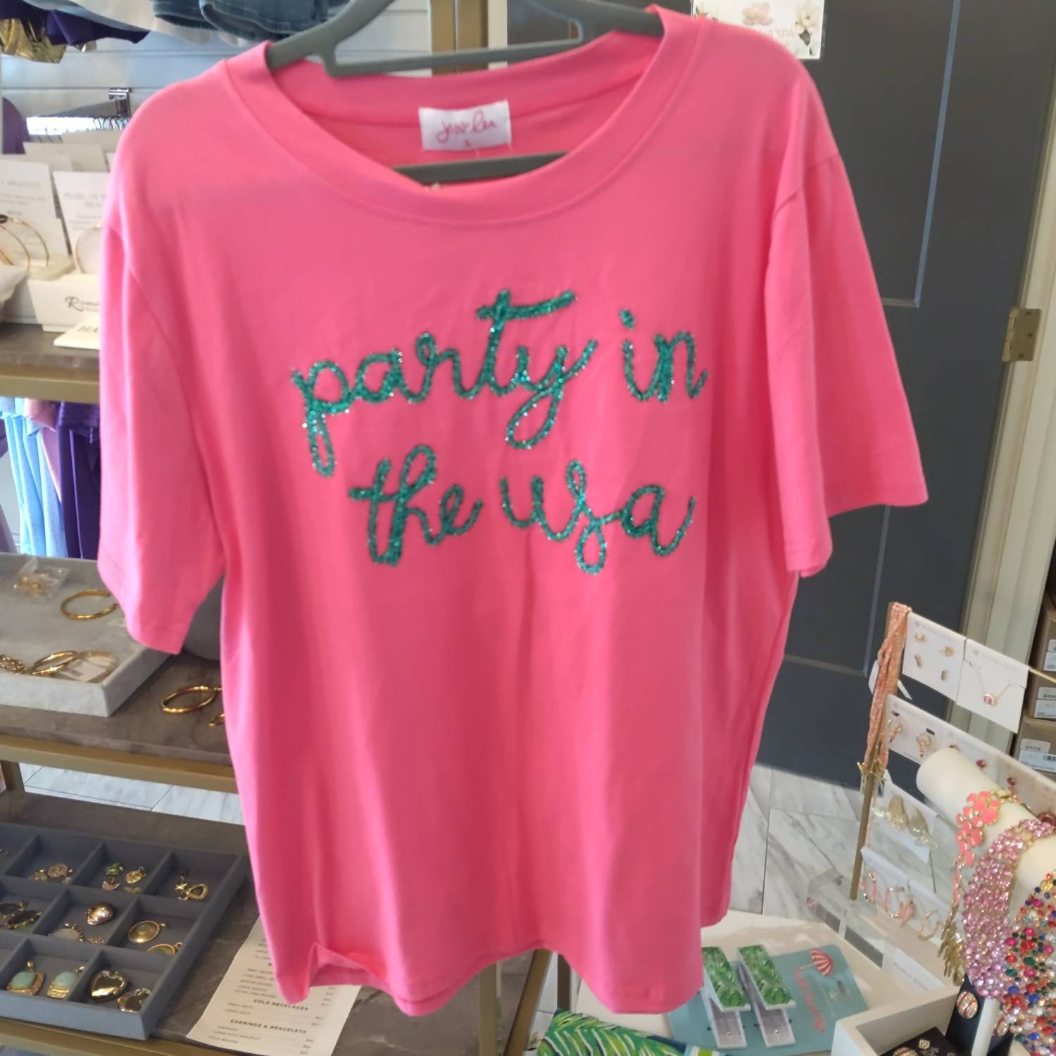 Jess Lea - Party In The Usa Tinsel Top