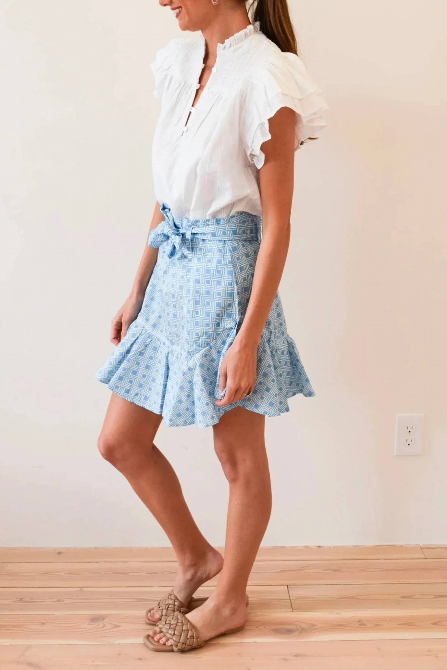 Never A Wallflower - Smocked Top