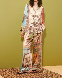 Alemais - Alberta Wide Long Sleeve Silk Shirt