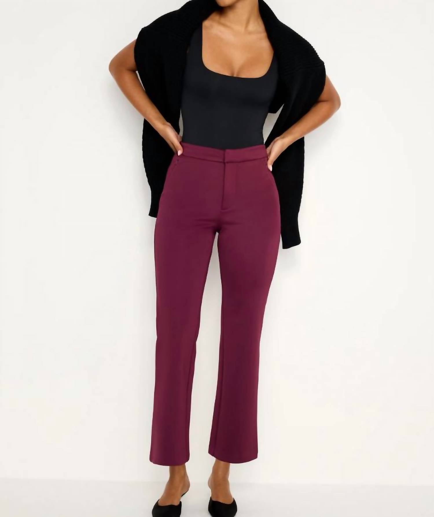 Good American - Scuba Cropped Straight Pant