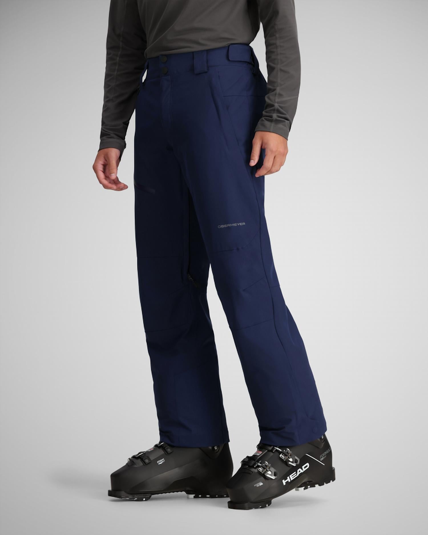 Obermeyer Force Pant in midnight navy - men's pants - detail view