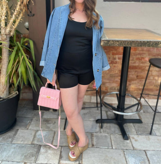 Paperdolls - Casual Washed Out Denim Women Blazer