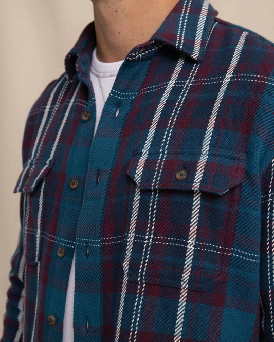 Southern Tide - Men's Beachwood Plaid Twill Long Sleeve Shirt