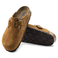Birkenstock - Unisex Boston Soft Footbed Suede Leather Narrow Fit Clogs