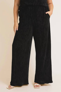 Gilli - Velvet Cowl Neck Pant Set