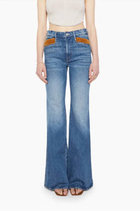 Mother - Pointy Pocket Doozy Heel High Rise Flare Jeans