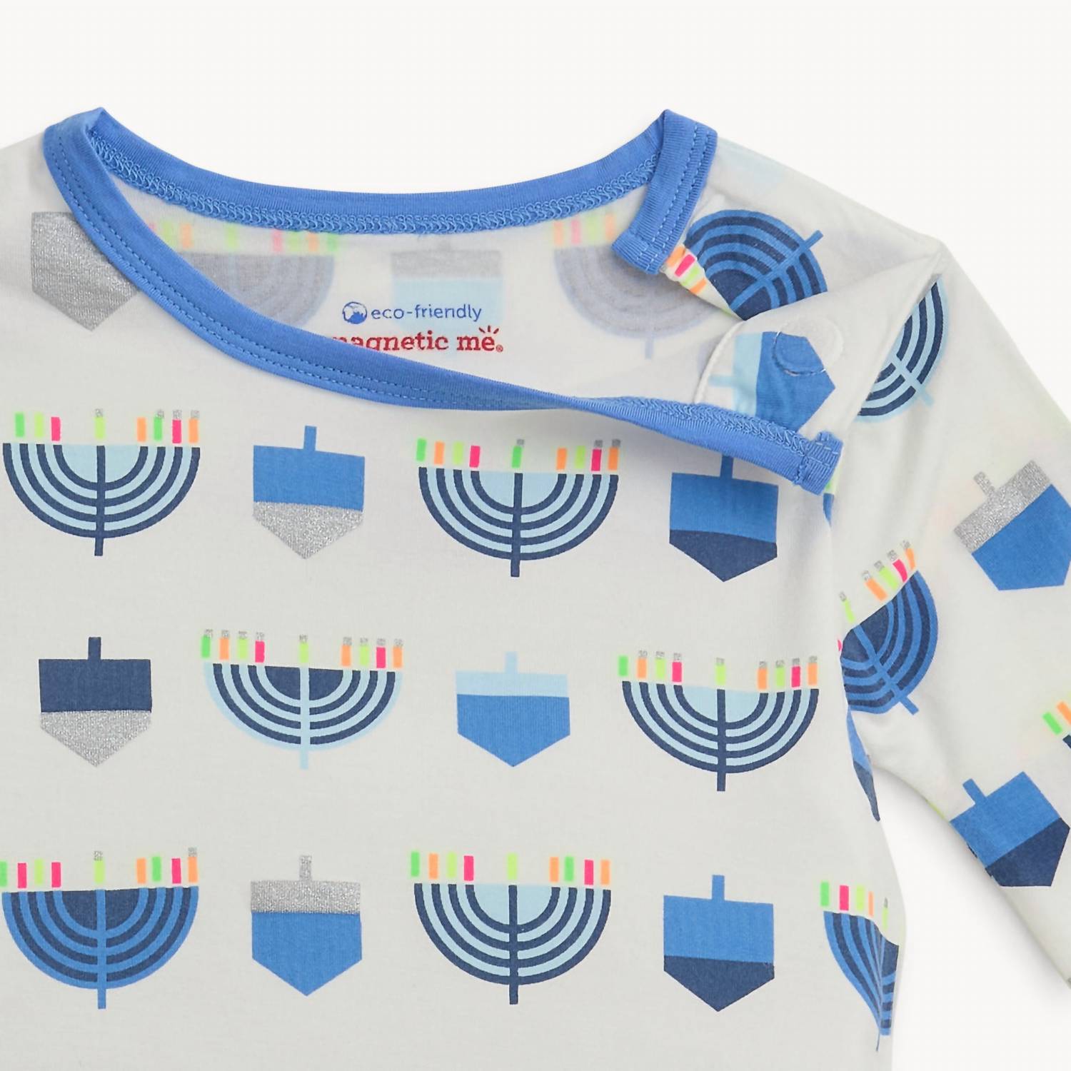 magnetic me Kid's Magnetic Pajama Set in spin me right round - kids' sleepwear - detail view
