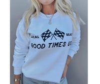 Local Beach - Good Times Checkered Flag Sweatshirt