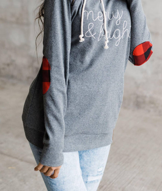 Merry & Bright Doublehood Sweatshirt