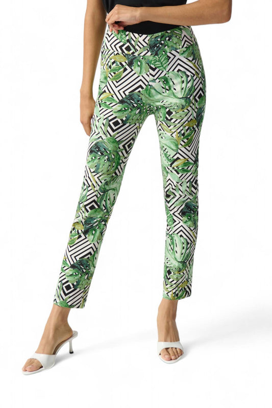 Joseph Ribkoff - PALM PRINT CAPRIS PANT