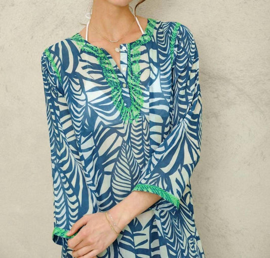 M.A.B.E. - Malia Embroidered Kaftan Dress