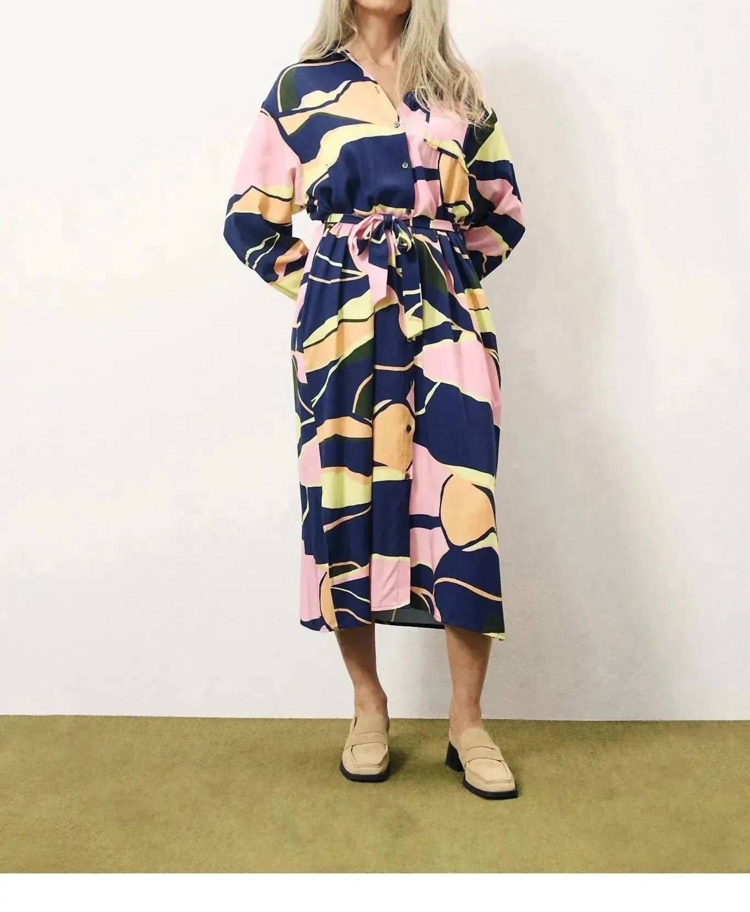 Frnch - Cindel Long Sleeve Button Up Dress