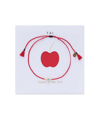 TAI Women's Apple Of My Eye Bracelet in gold red - women's jewelry