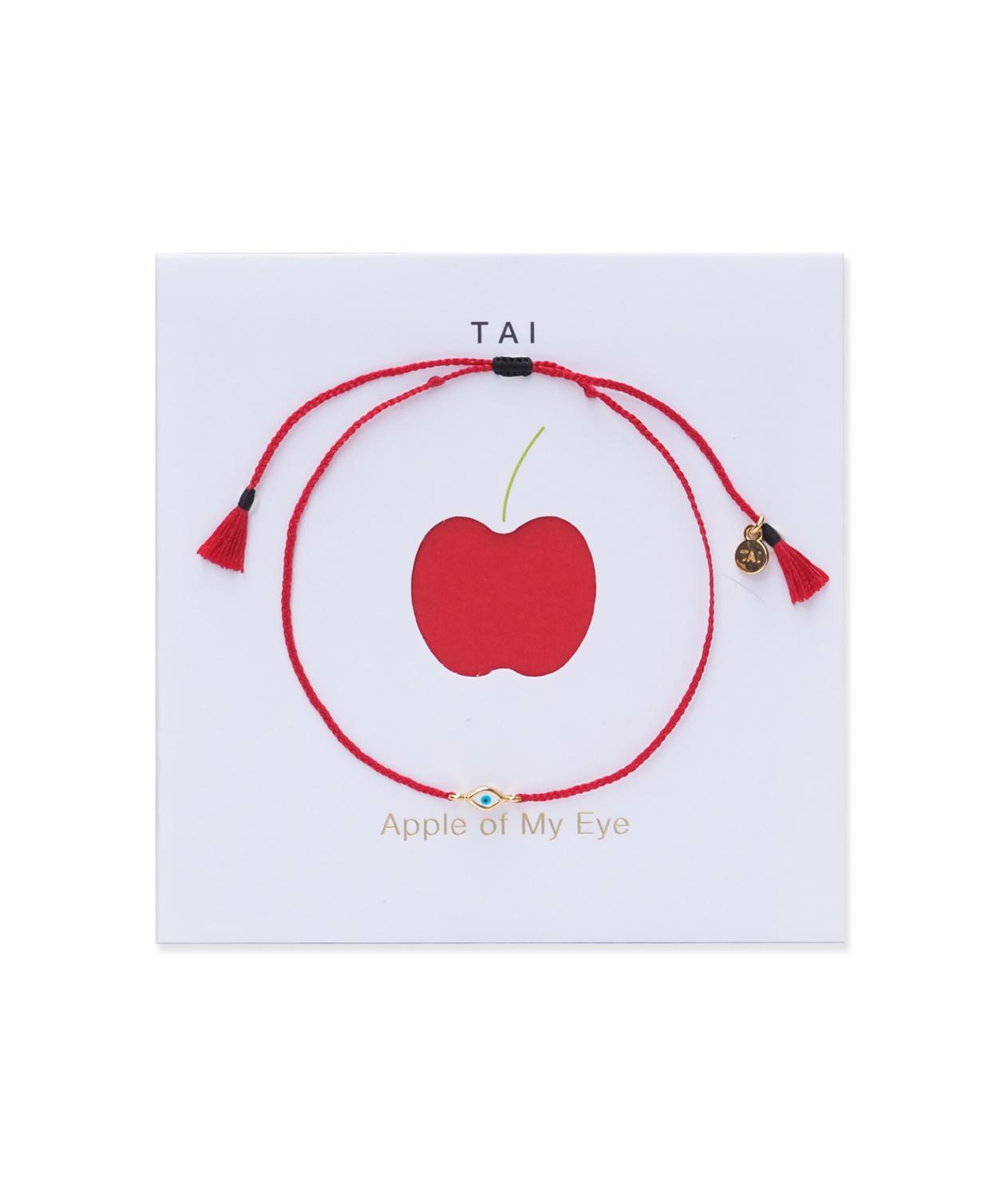 TAI Women's Apple Of My Eye Bracelet in gold red - women's jewelry