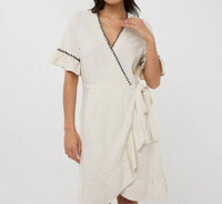 Esqualo - Dana Contrast Stitch Midi Dress