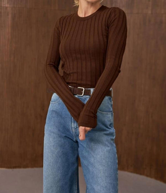 J. Society - Classic Ribbed Crew Top