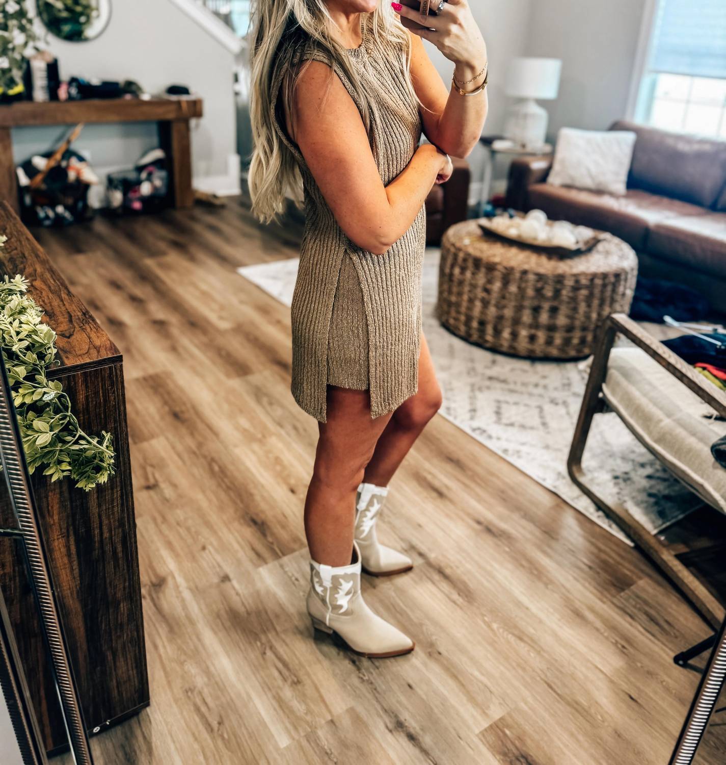 Very J - Knit Sweater Comfy Top & Shorts Set