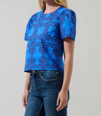 Sugarlips - Romery Abstract Tilma Short Sleeve Top