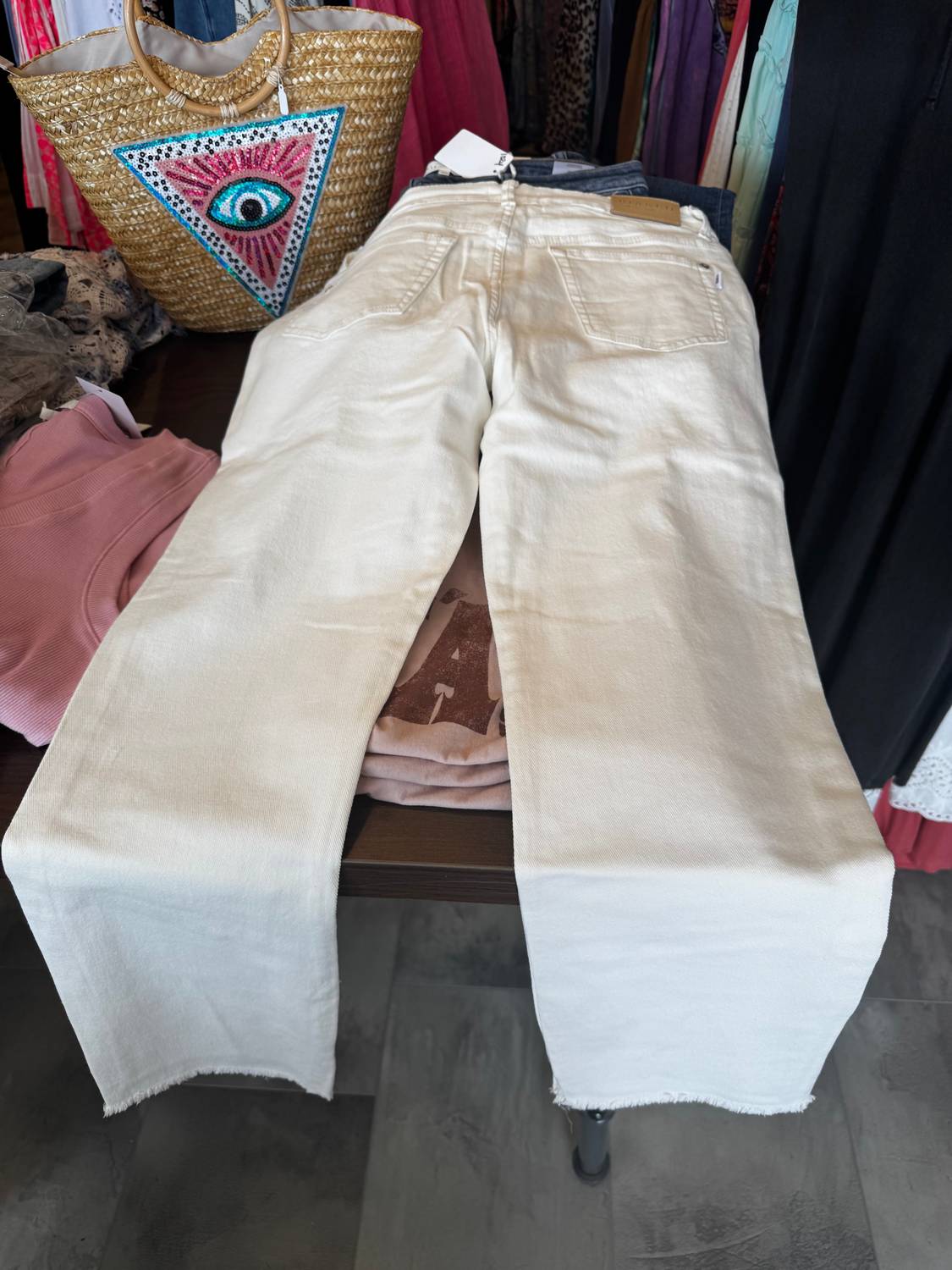 Bianco - Brenda Button Jeans