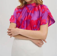 LeLe de Baltzac The Sistina Top in mauve - women's blouse - view 6